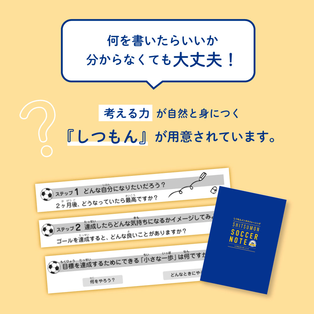 【特典つき6冊セット】1日10分、しつもんに答えるだけでサッカーが上手くなる！しつもんサッカーノート