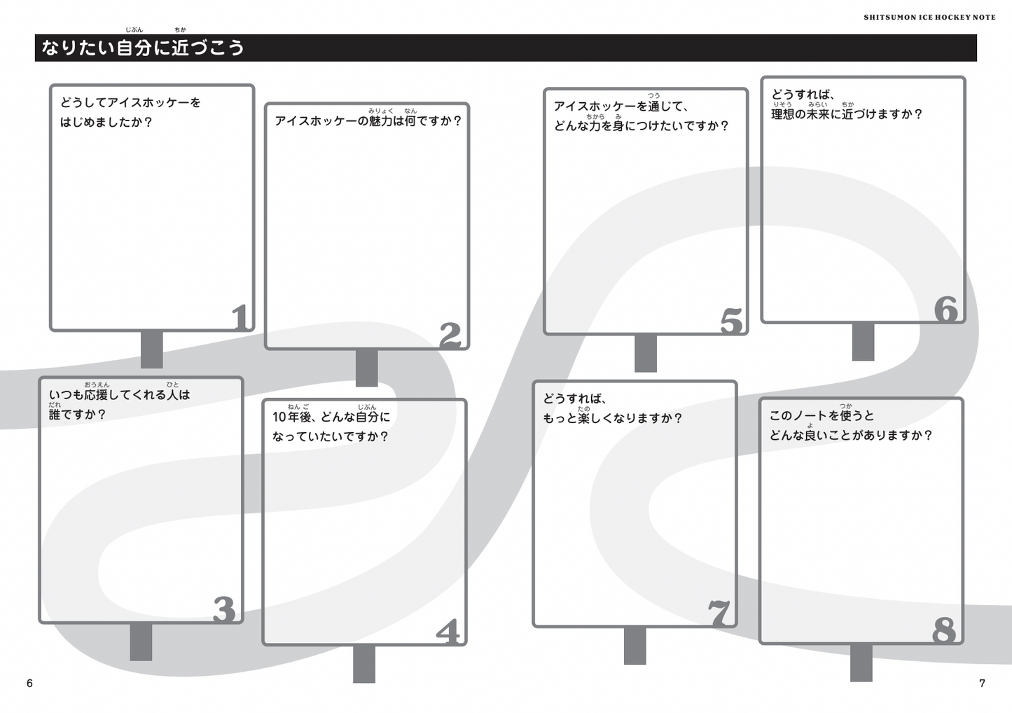 しつもんアイスホッケーノート